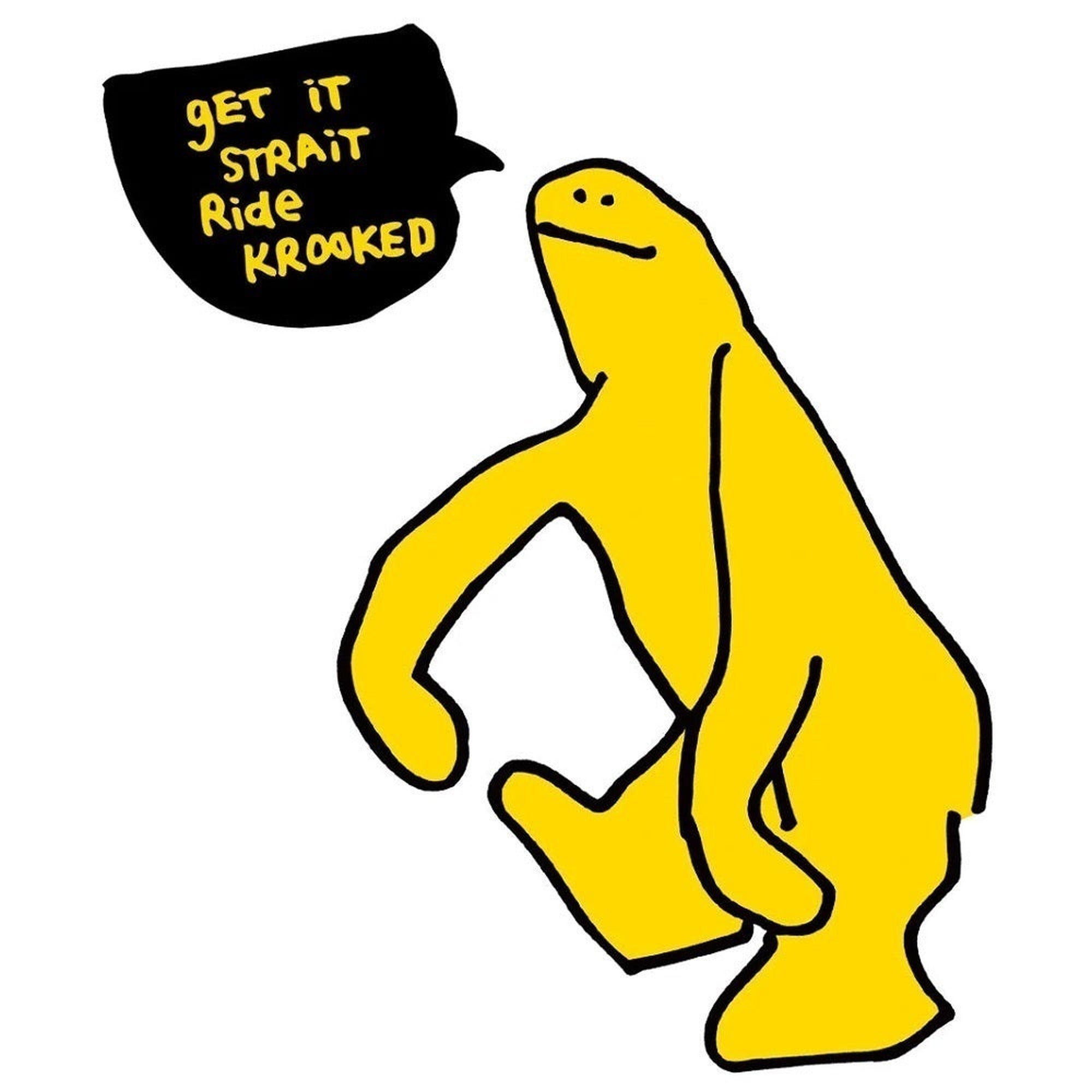 Krooked Get It Straight Medium Sticker