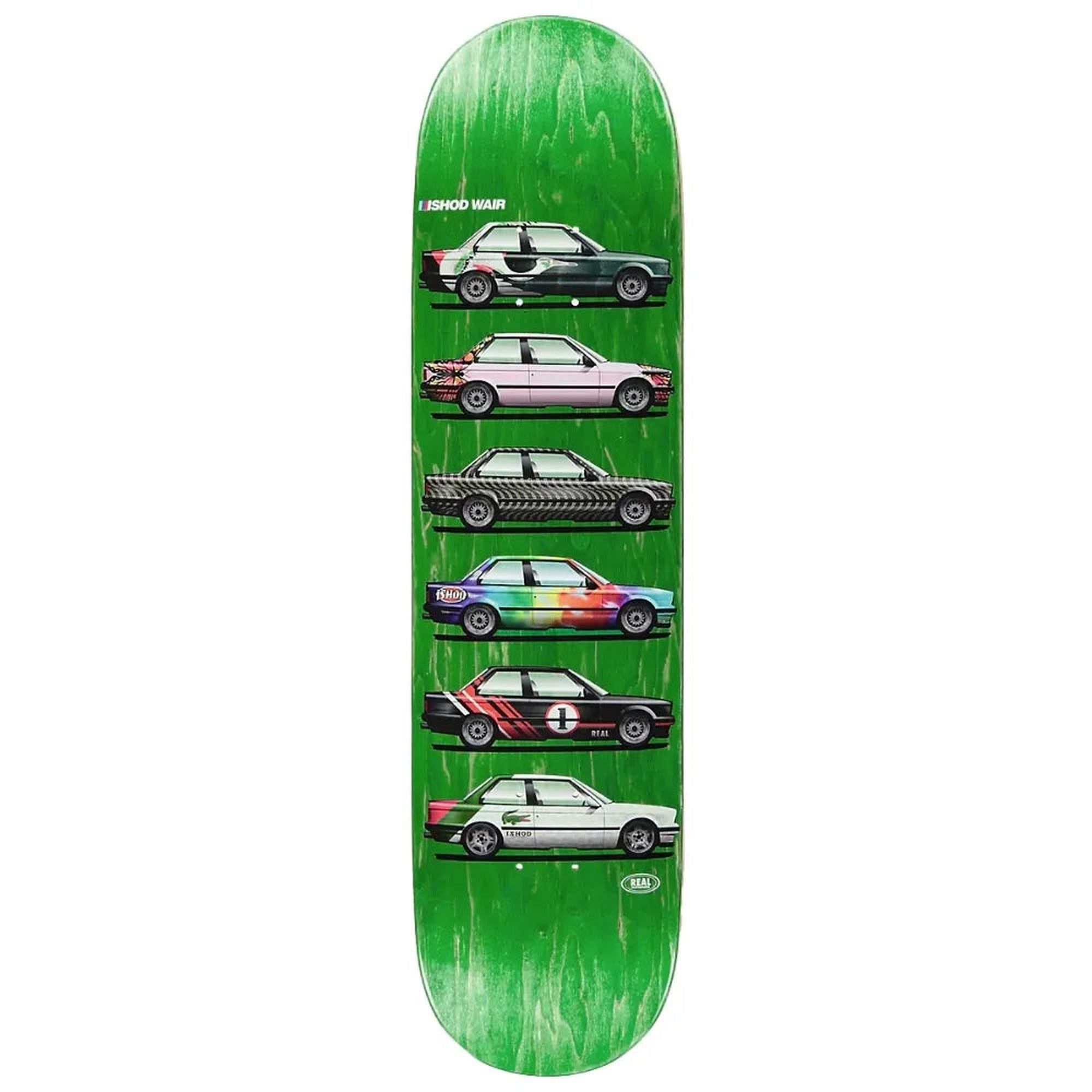 Real Ishod Wair Skate Shop Day 8.25" x 31.8" Green Skateboard Deck
