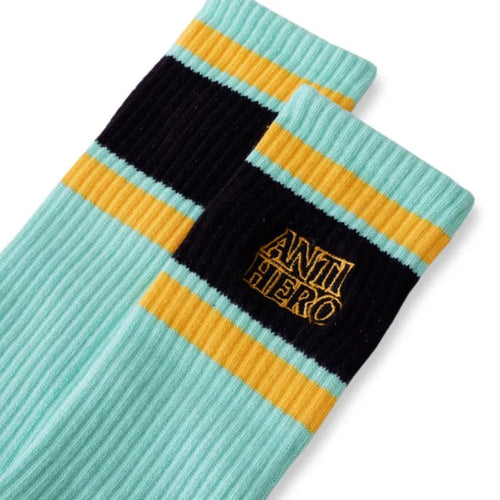 Antihero Outline Green Yellow Black Socks