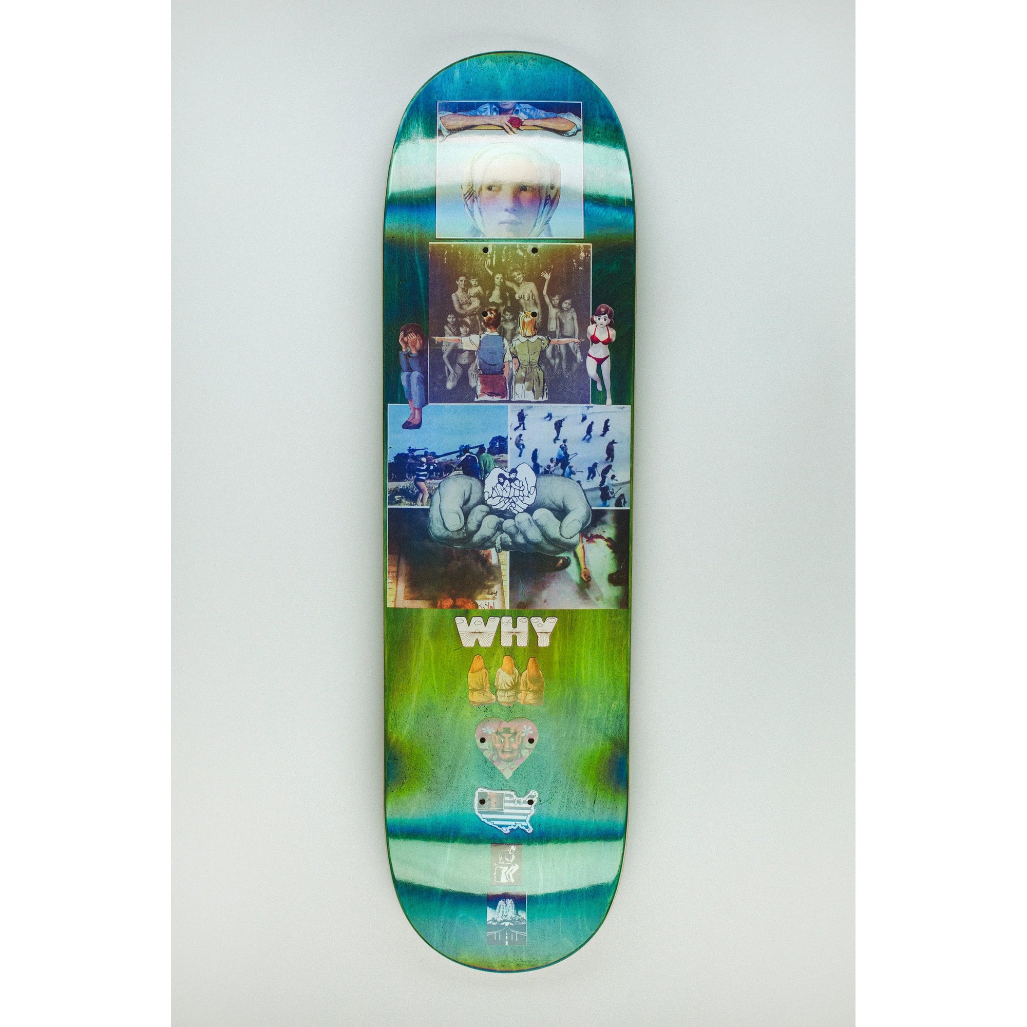 Fucking Awesome Store Collage Gradient Shape 2 8" x 31.66" Skateboard Deck