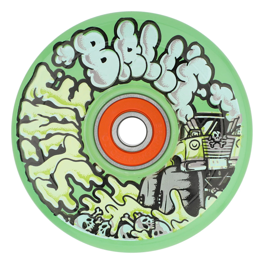 Slime Ball Accelerator Light Ups OG Slime Transparent Green 66mm 78a Skateboard Wheels