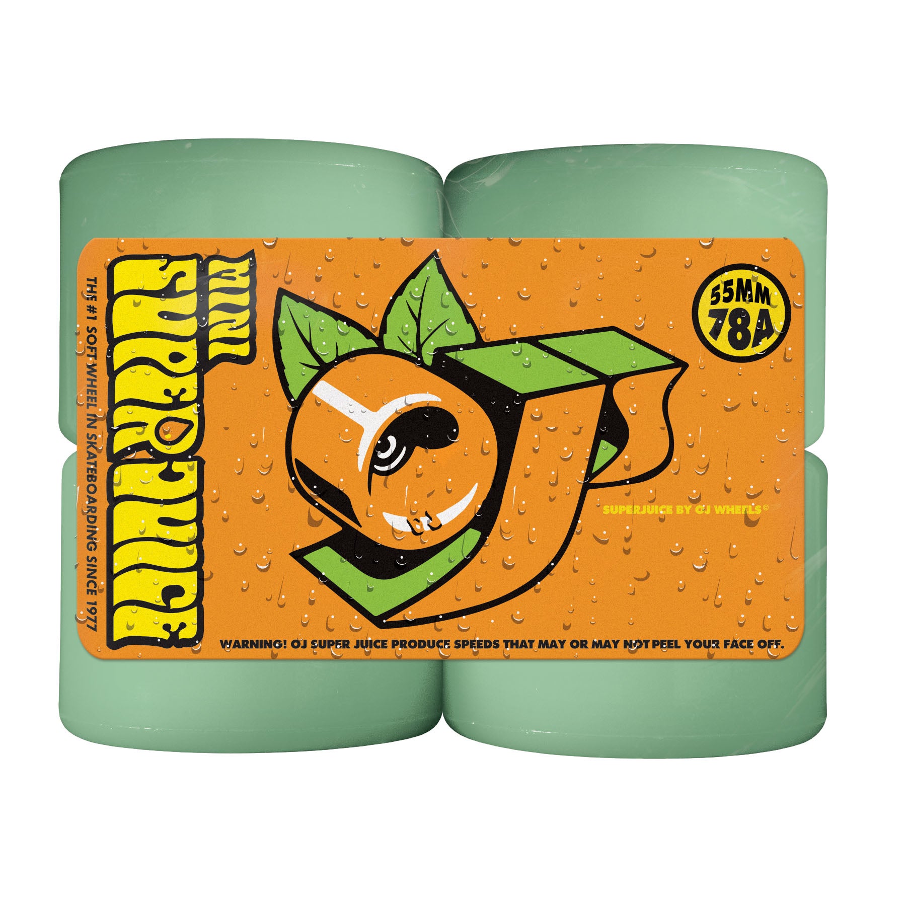 OJ Wheels Mini Super Juice 55mm 78a Aqua Skateboard Wheels