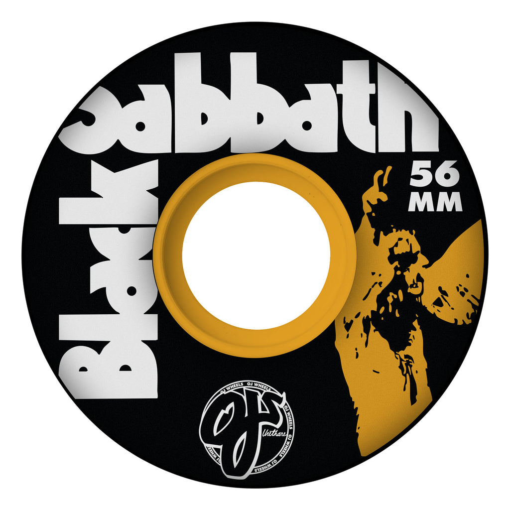 OJ Wheels x Black Sabbath Vol 4 Keyframe 56mm 78a Black Skateboard Wheels