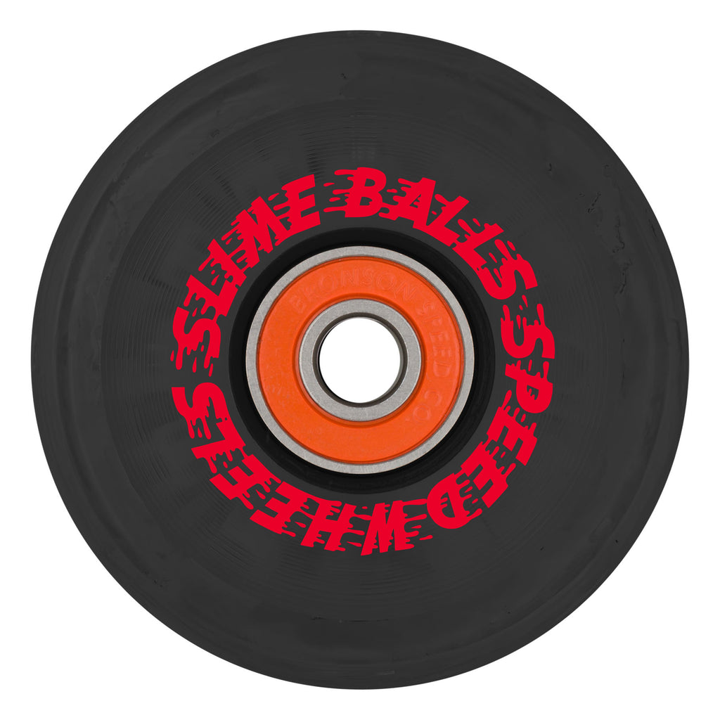 Slime Balls SB Flame Light Ups OG Slime 66mm 78a Black Skateboard Wheels
