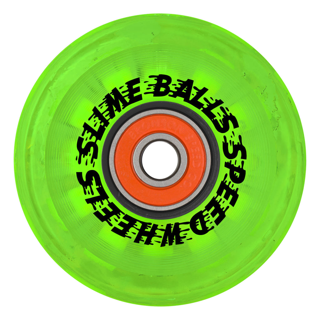 Slime Balls SB Cafe Light Ups OG Slime 60mm 78a Green Skateboard Wheels