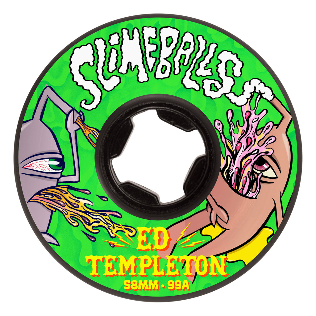 Slime Balls Ed Templeton Vomit Mini 58mm 99a Black Hardline Slime Balls Wheels