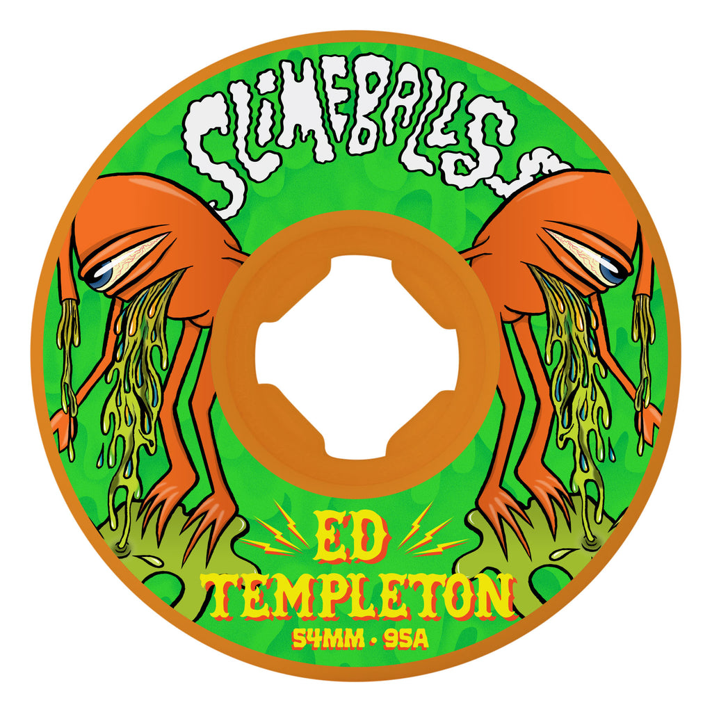 Slime Balls Ed Templeton Vomit Mini 54mm 95a Orange Hardline Slime Balls Wheels