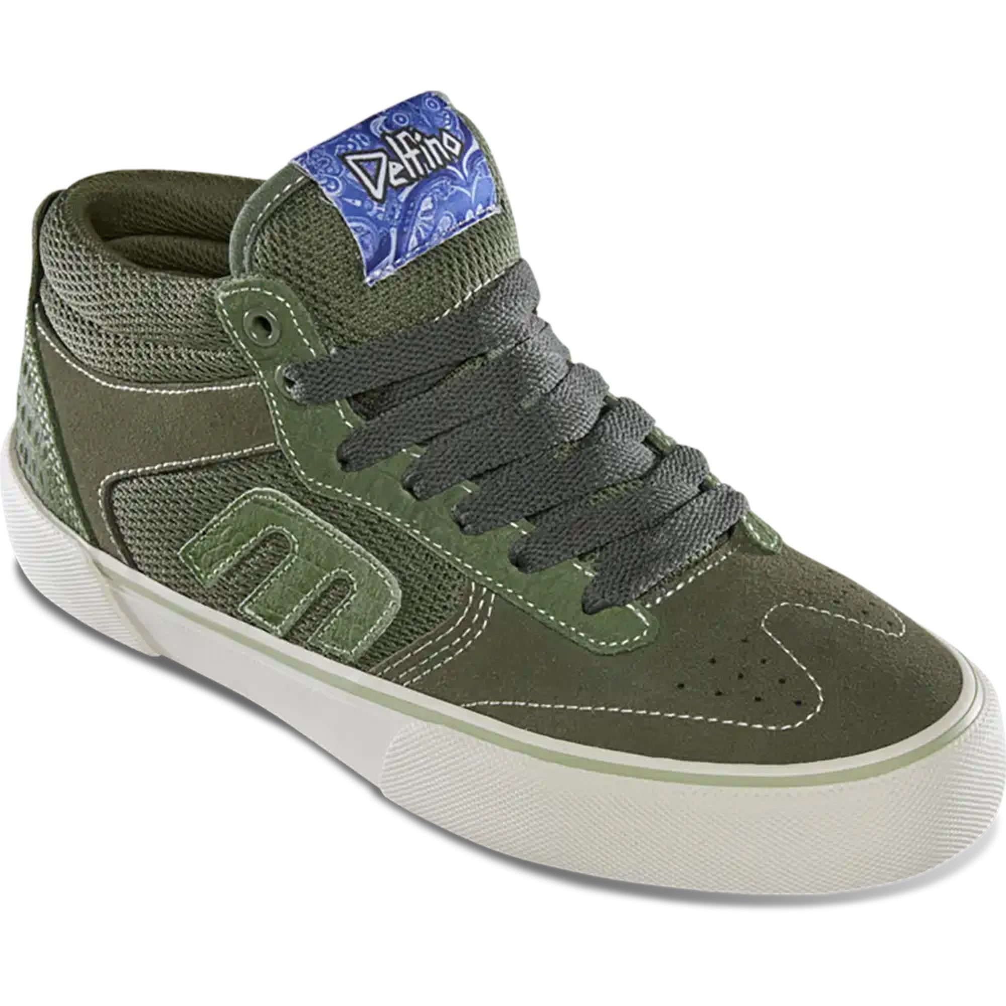 Etnies Windrow Vulc Mid Green Fabiana Delfino Skateboard Shoe