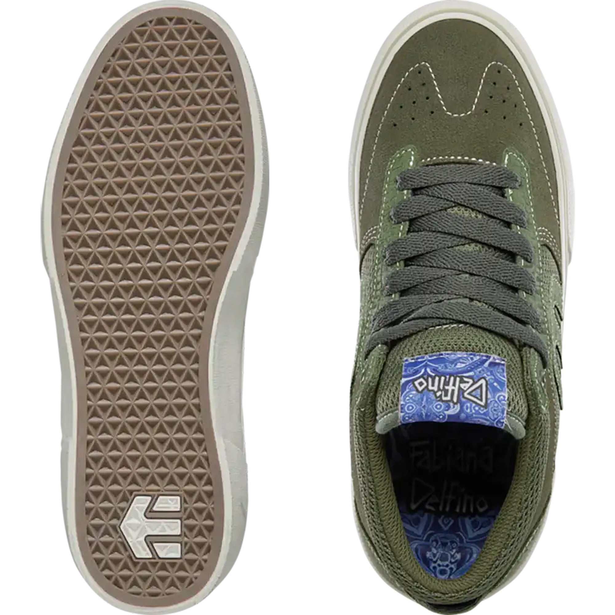 Etnies Windrow Vulc Mid Green Fabiana Delfino Skateboard Shoe