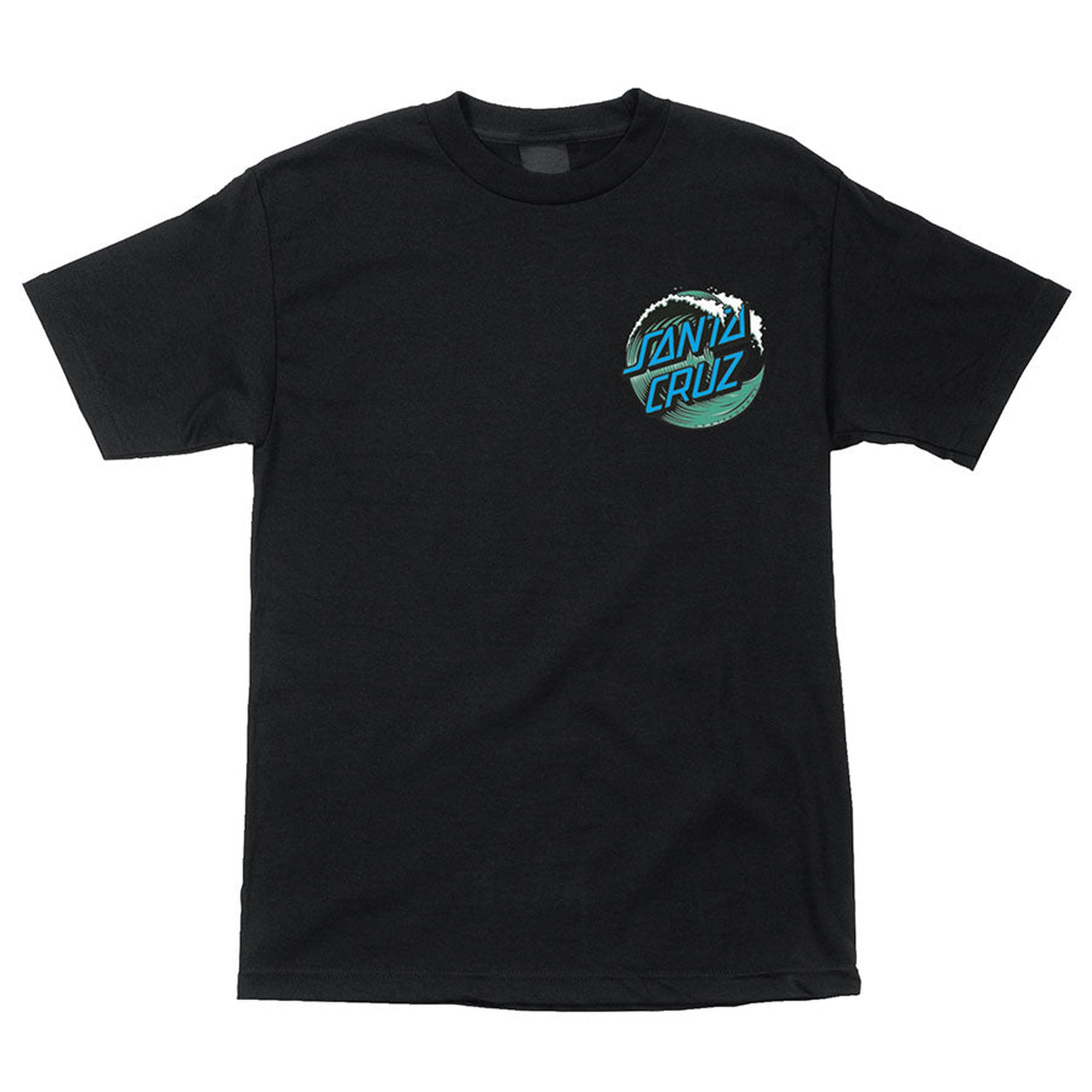 Santa Cruz Wave Dot S/S Heavyweight Black T-Shirt