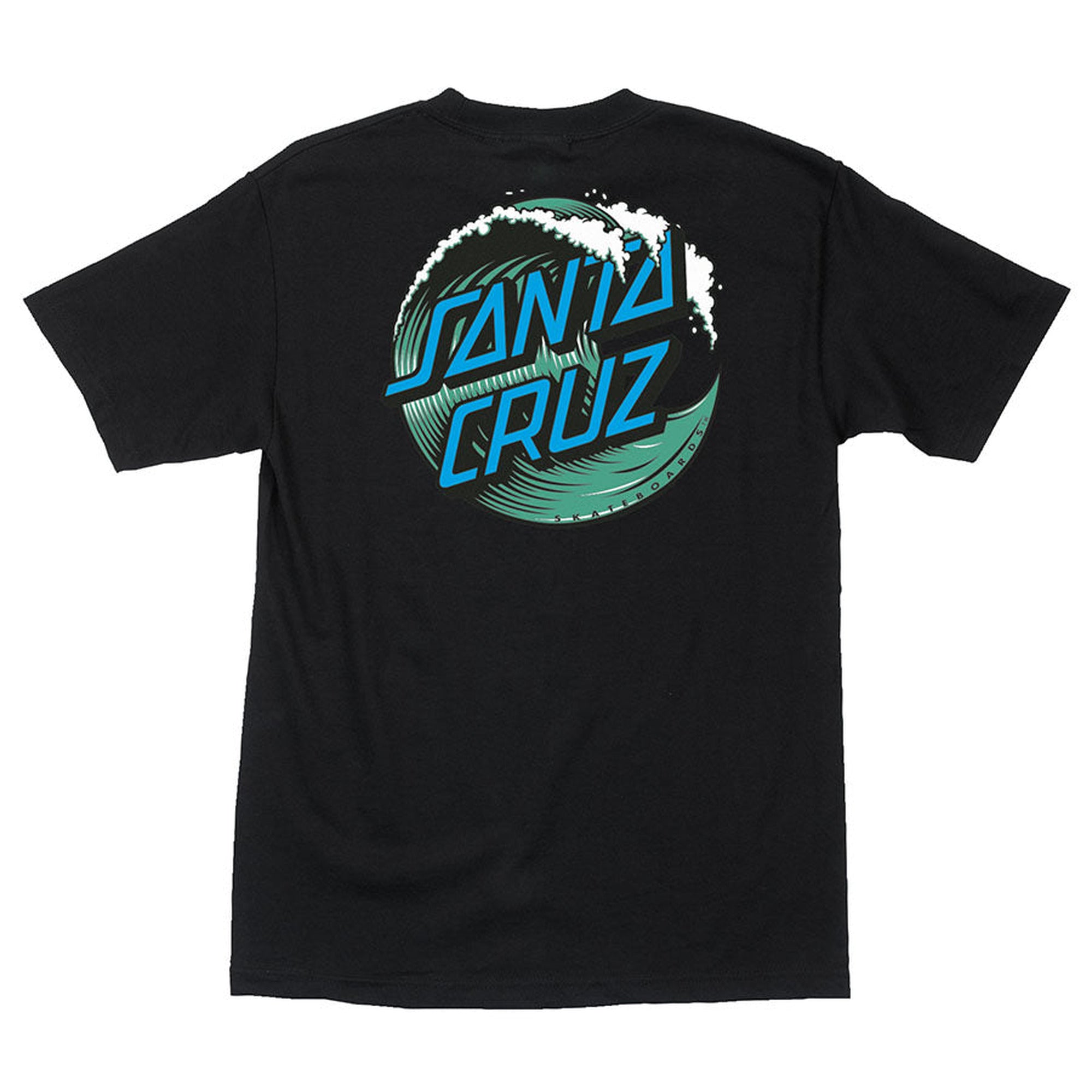 Santa Cruz Wave Dot S/S Heavyweight Black T-Shirt