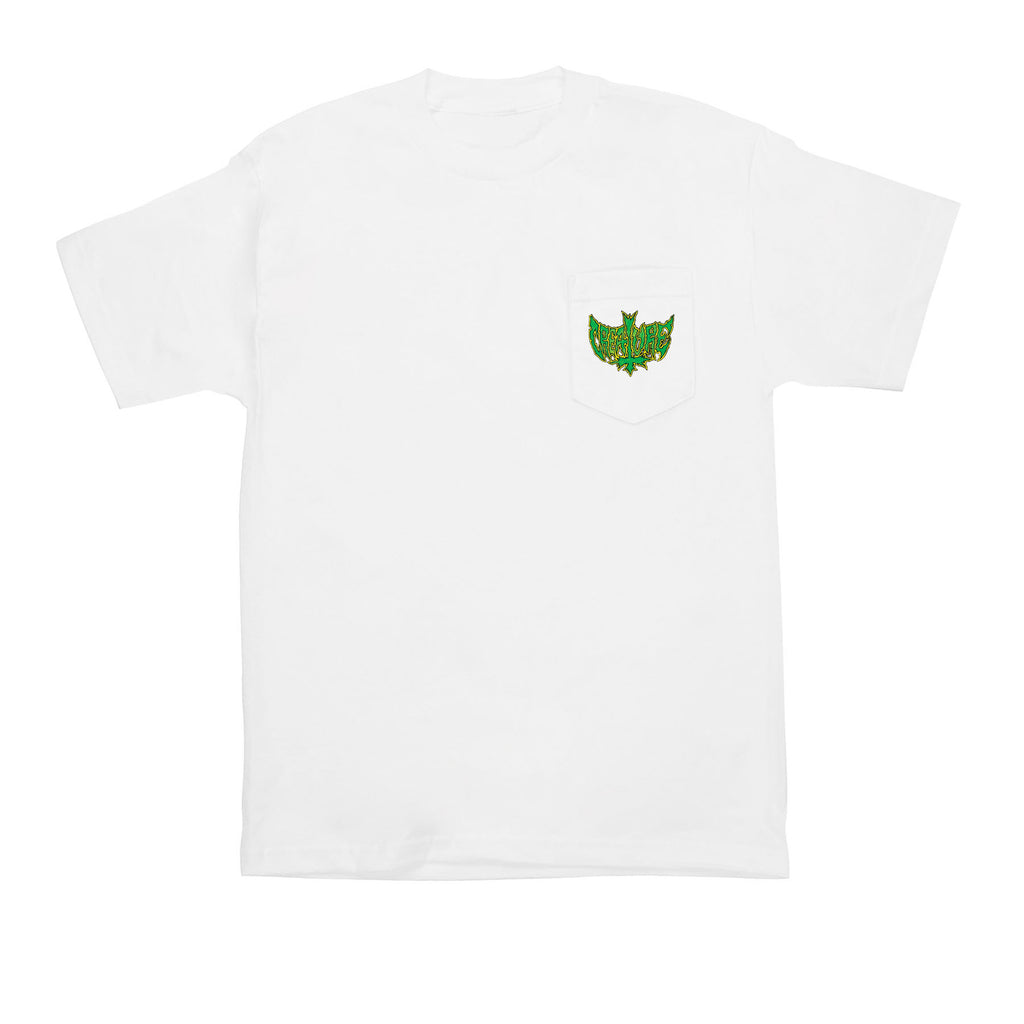 Creature Gravette Hippie Skull 20th S/S Pocket White T-Shirt