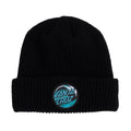 Santa Cruz Wave Dot Beanie Long Shoreman Black OS Unisex Hat