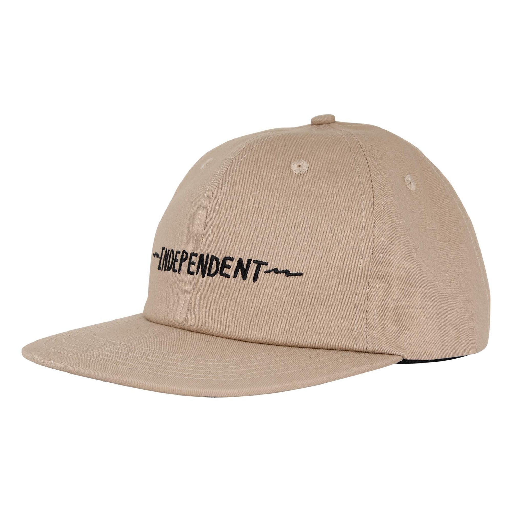 Independent Bratrud Notebook Snapback Unstructured Khaki OS Unisex Hat