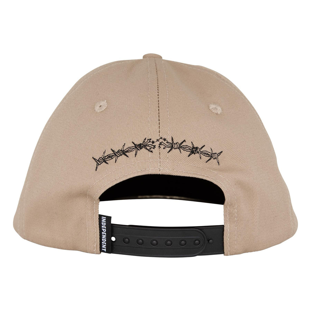 Independent Bratrud Notebook Snapback Unstructured Khaki OS Unisex Hat