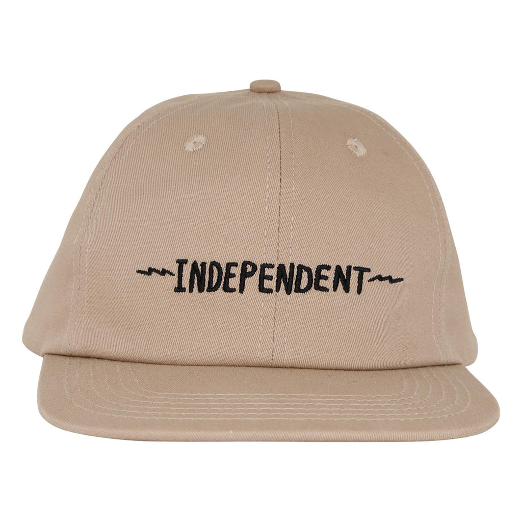 Independent Bratrud Notebook Snapback Unstructured Khaki OS Unisex Hat