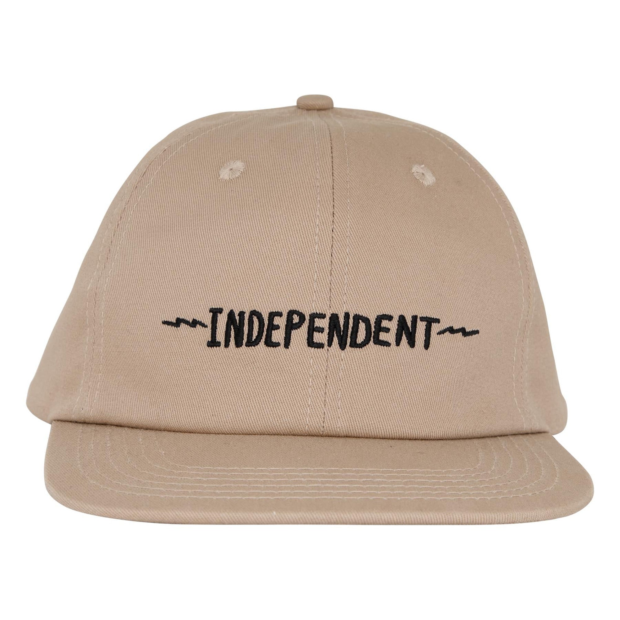 Independent Bratrud Notebook Snapback Unstructured Khaki OS Unisex Hat