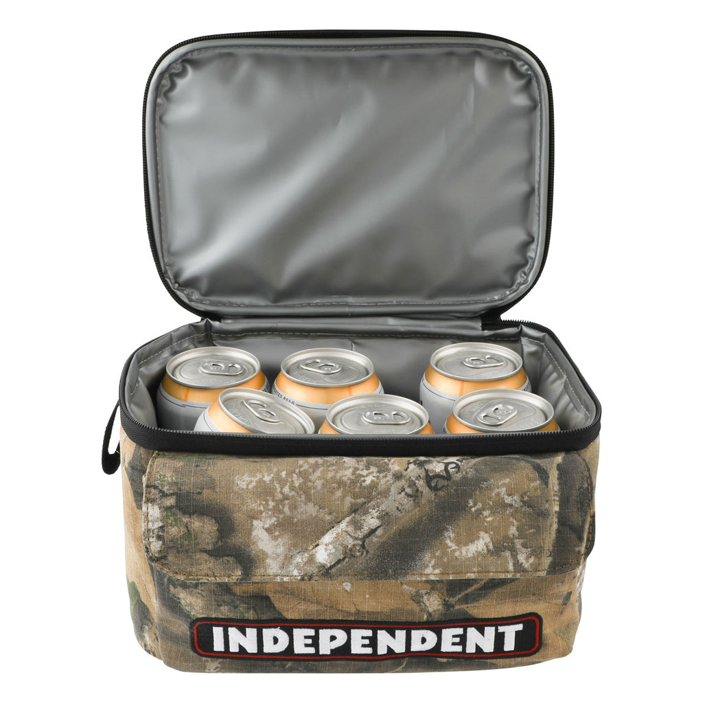 Independent Bar Logo Realtree Camo Cooler