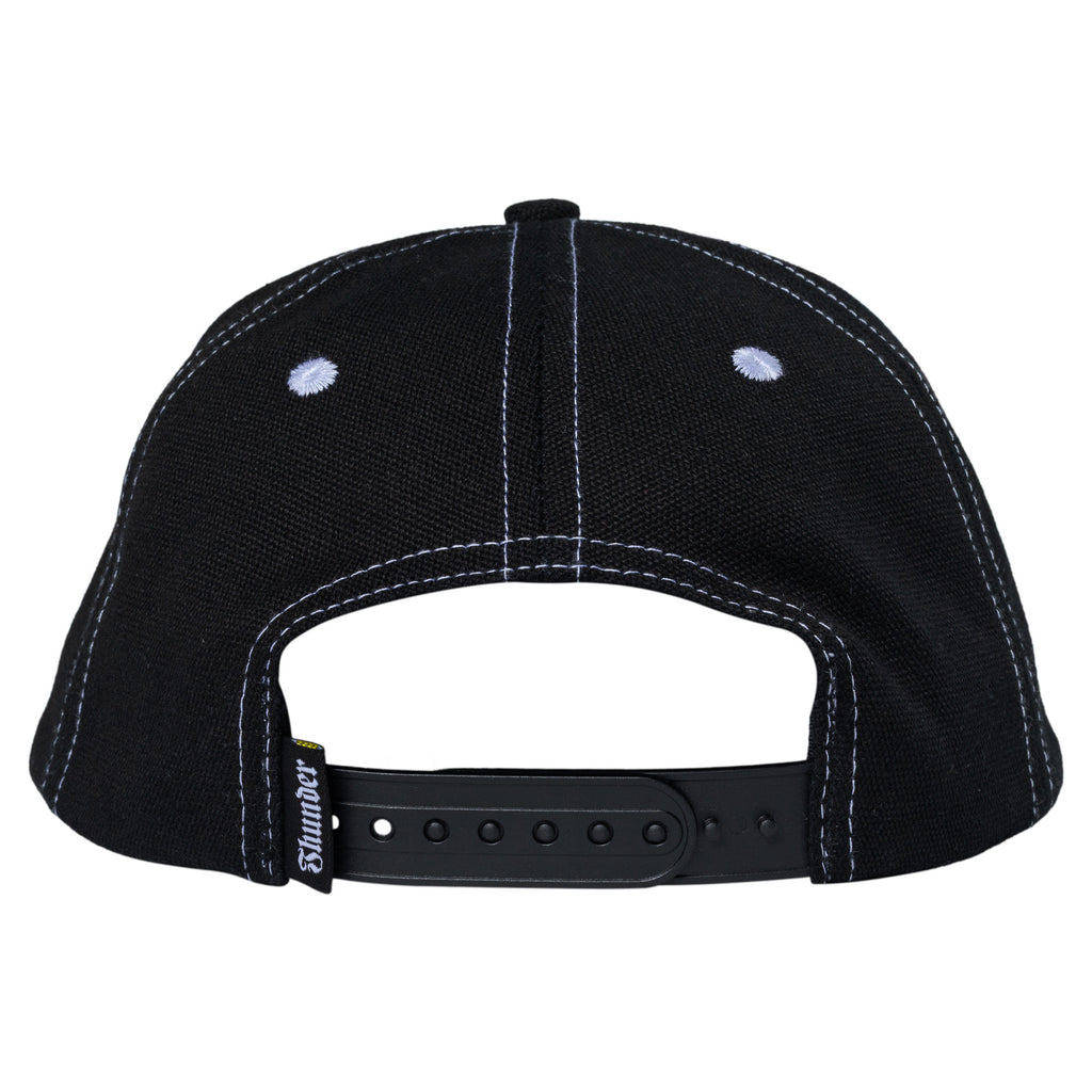 Thunder Vertabrea Black White Snapback Hat