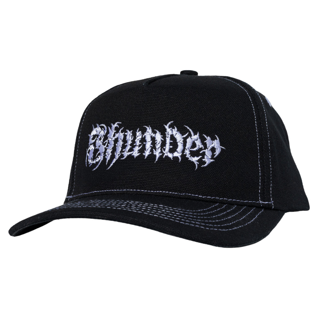 Thunder Vertabrea Black White Snapback Hat
