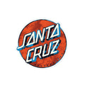 Santa Cruz Wash Dot 3" x 3" Orange Blue Sticker
