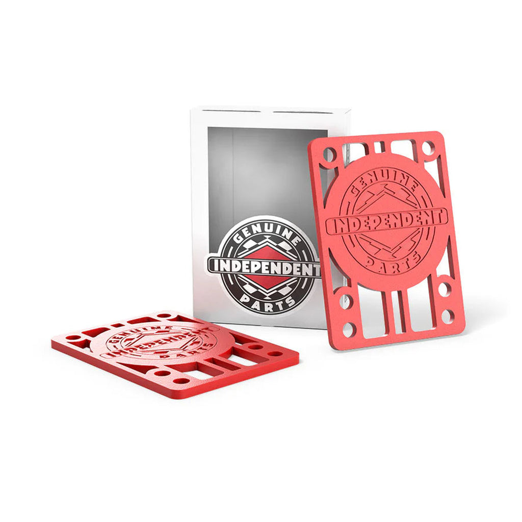 Independent Genuine Parts 1/8" Red Skateboard Risers