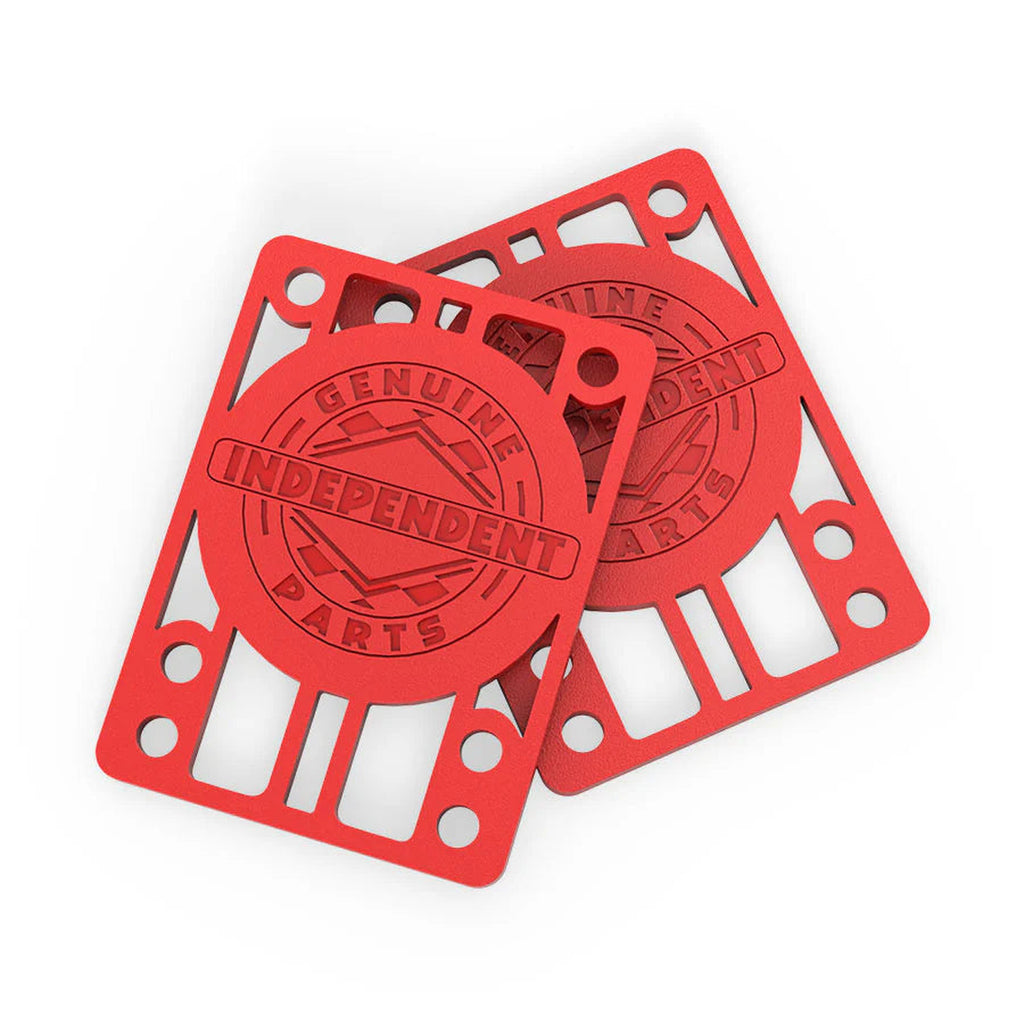 Independent Genuine Parts 1/8" Red Skateboard Risers