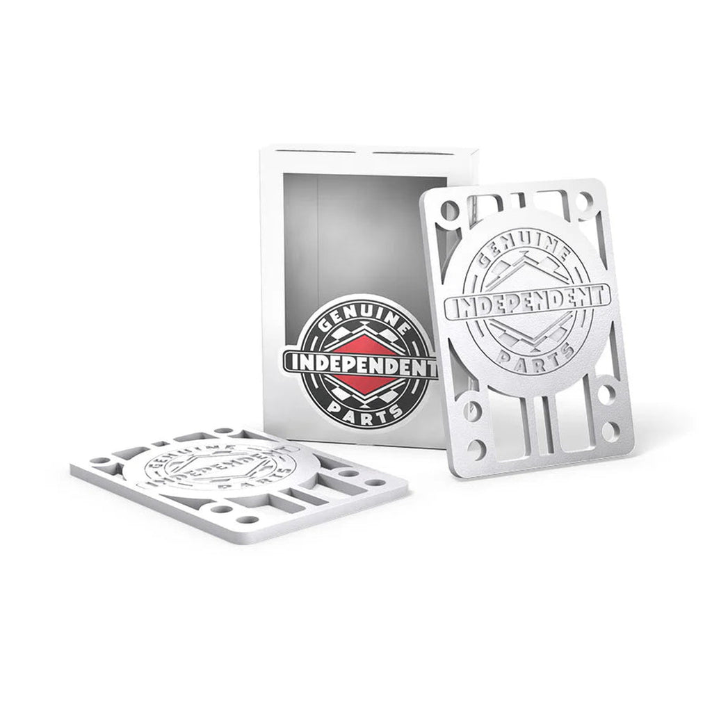 Independent Genuine Parts 1/8" White Skateboard Risers