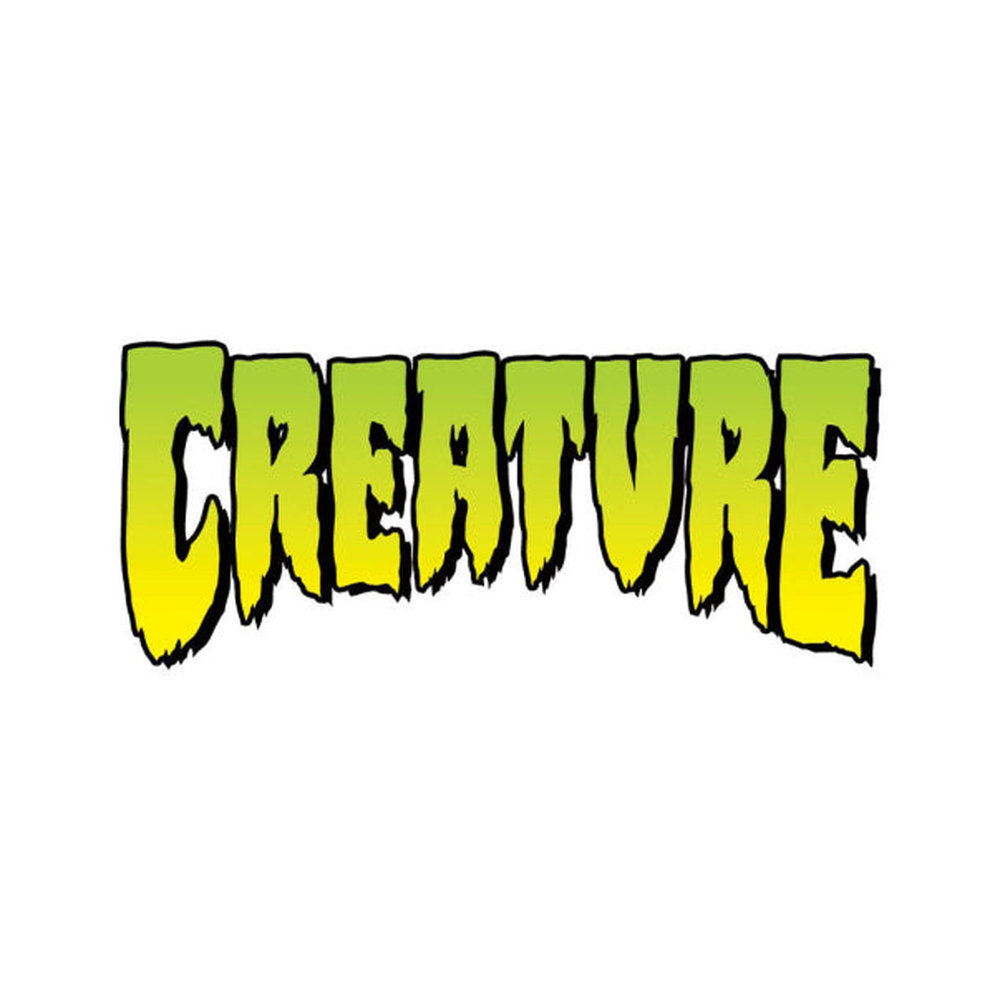 Creature Logo 4" x 2" Green Sticker
