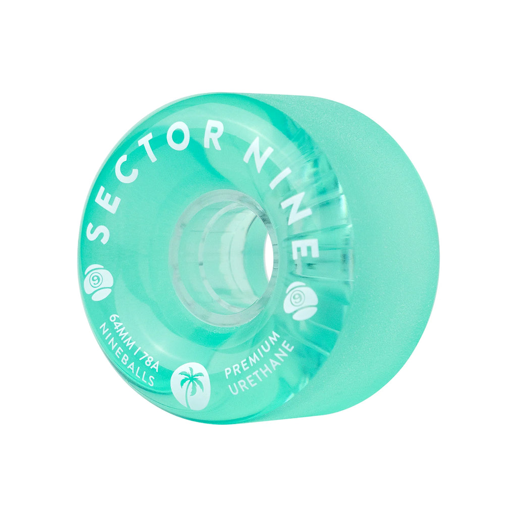 Sector 9 Nineballs 64mm 78a Teal Skateboard Wheels