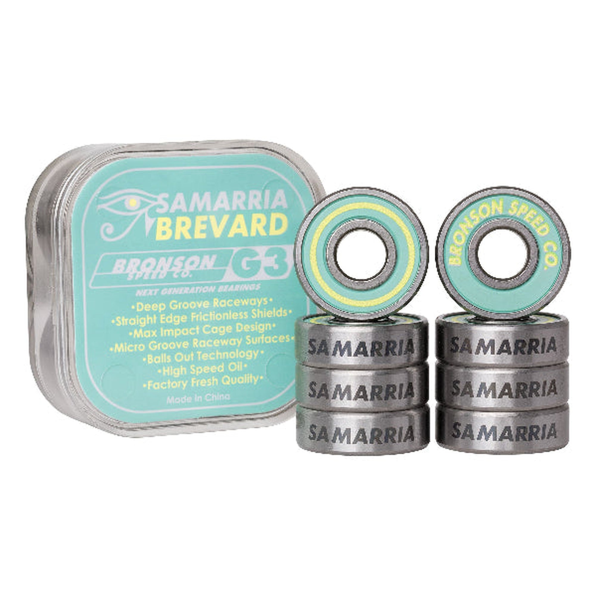 Bronson Speed Co. Samarria Brevard Pro G3 Skateboard Bearings
