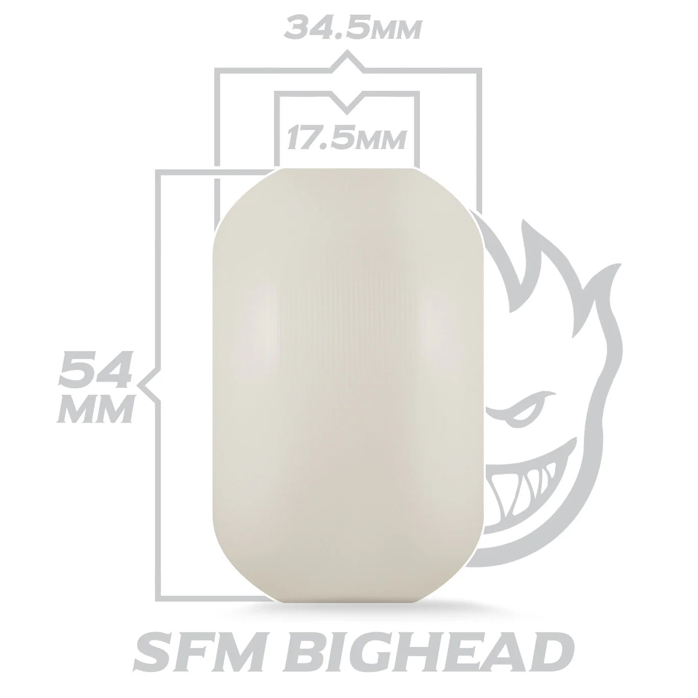 Spitfire Bighead 54mm Purple Skateboard Wheels