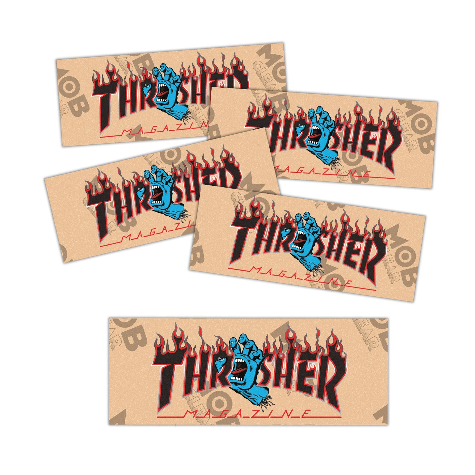 Mob x Santa Cruz x Thrasher Clear Logo 9" Strip Skateboard Grip Tape