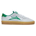 Lakai Cambridge White/Green Leather St Pattys Day Skateboard Shoe
