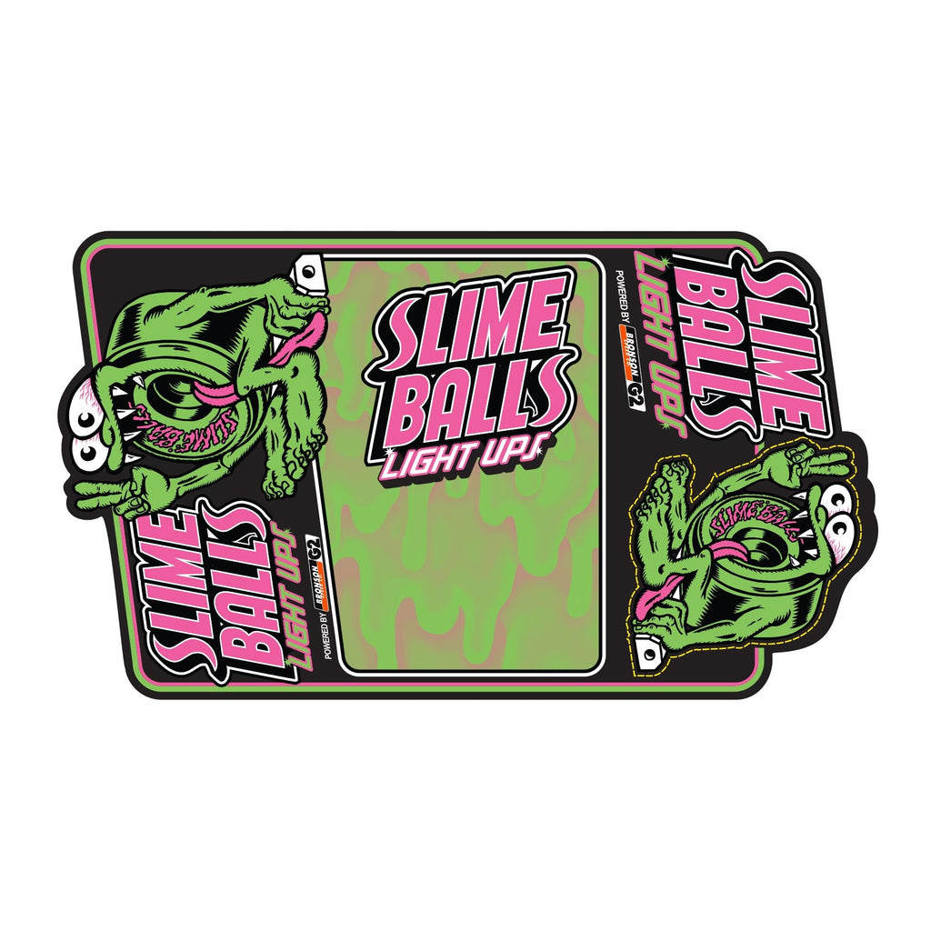Slime Balls Screaming Slime Light Ups OG Slime 60mm 78a Green Yellow Skateboard Wheels