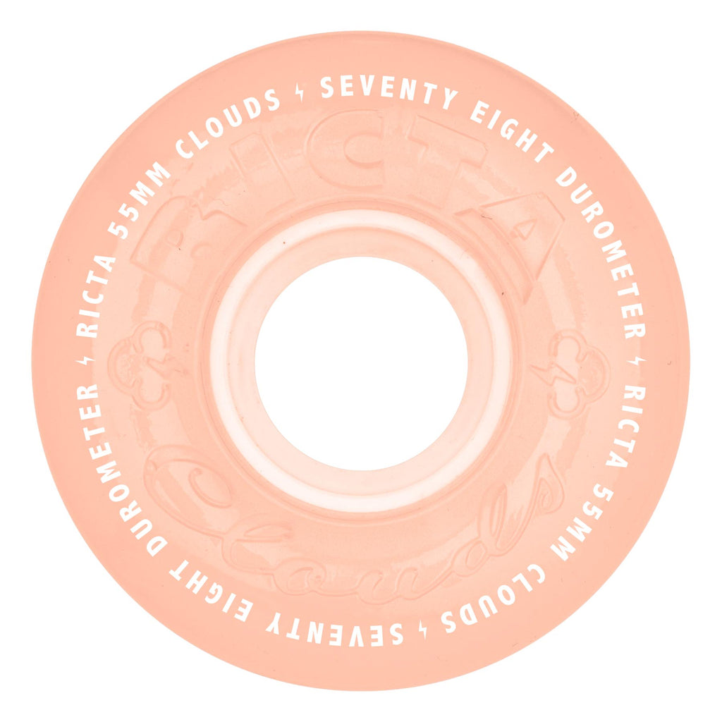Ricta Clouds 55mm 78a Red GITD Skateboard Wheels