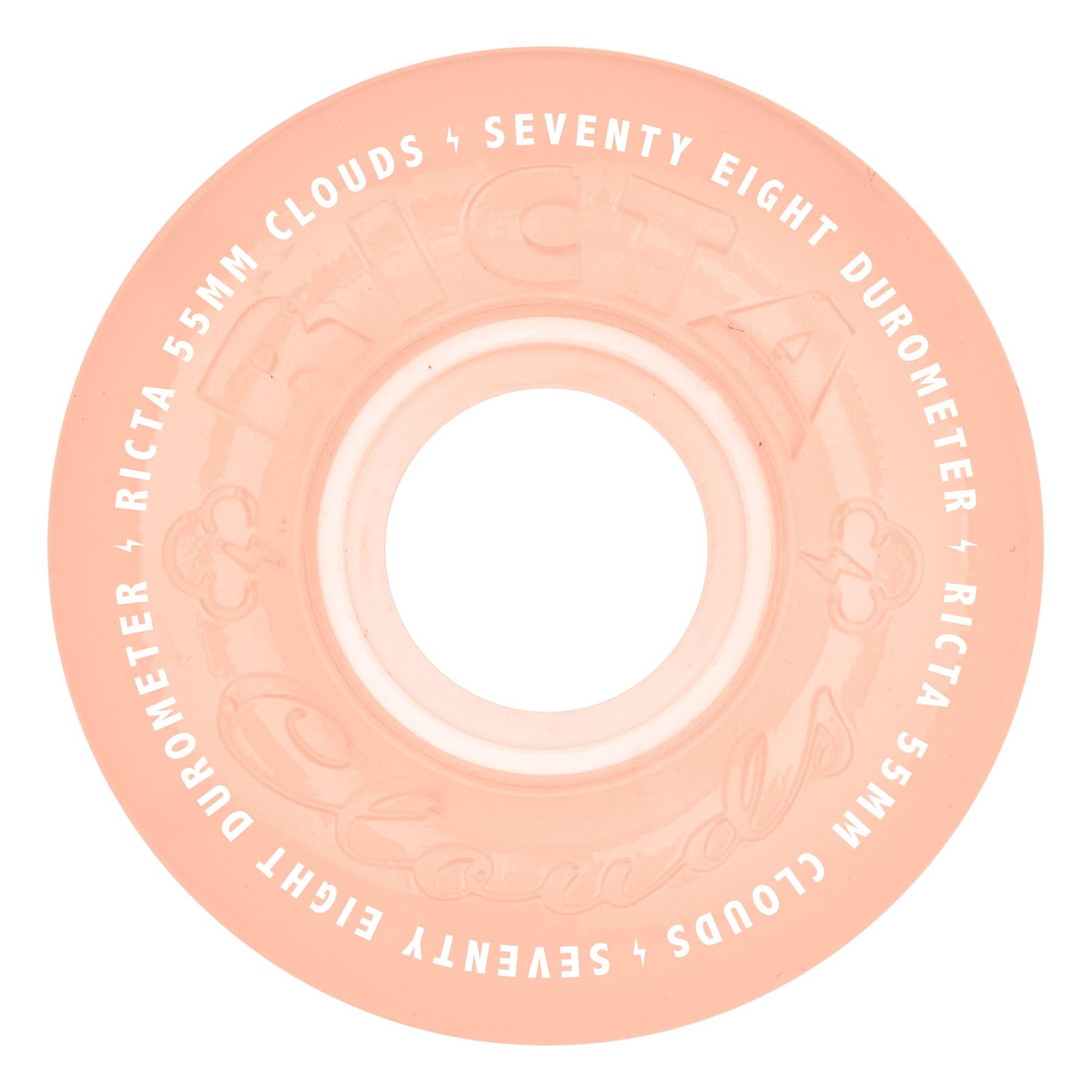 Ricta Clouds 55mm 78a Red GITD Skateboard Wheels