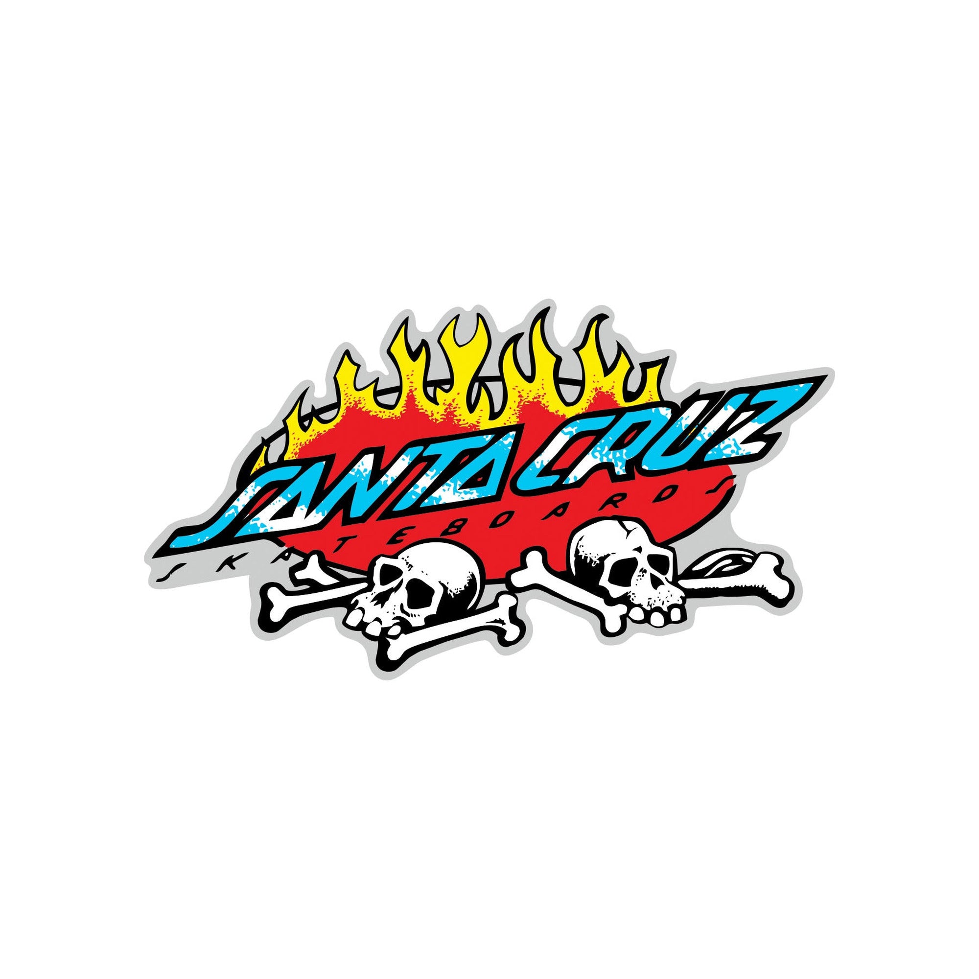 Santa Cruz Salba Voodoo Pit 4.25" x 2.35" White Sticker
