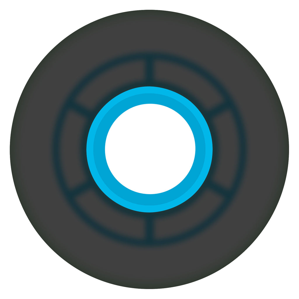 Ricta Clouds 57mm 78a Transparent Black Blue Skateboard Wheels