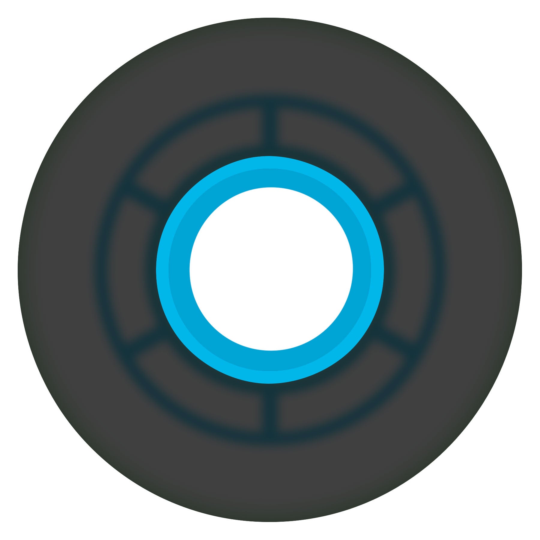 Ricta Clouds 57mm 78a Transparent Black Blue Skateboard Wheels