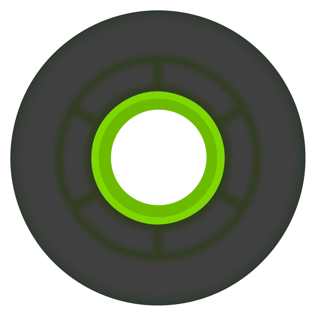Ricta Clouds 55mm 78a Transparent Black Green Skateboard Wheels