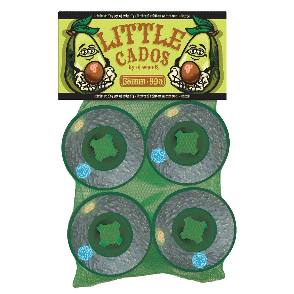 OJ Avocado Lil Doodies 58mm 99a OJ Green Skateboard Wheels