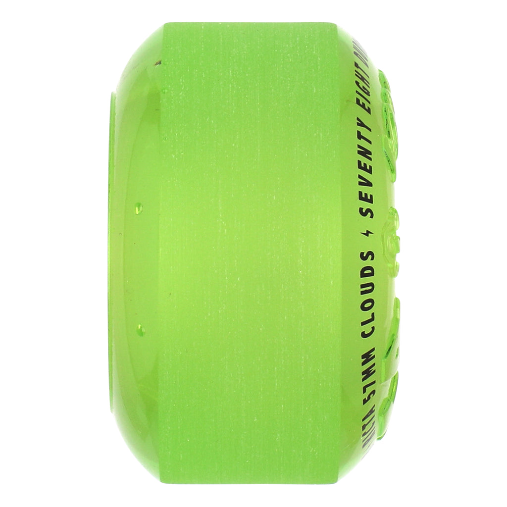 Ricta Clouds 57mm 78a Transparent Green GITD Skateboard Wheels