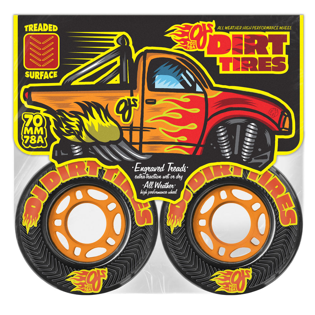 OJ Dirt Tires 70mm 78a Black Thunder Juice Skateboard Wheels