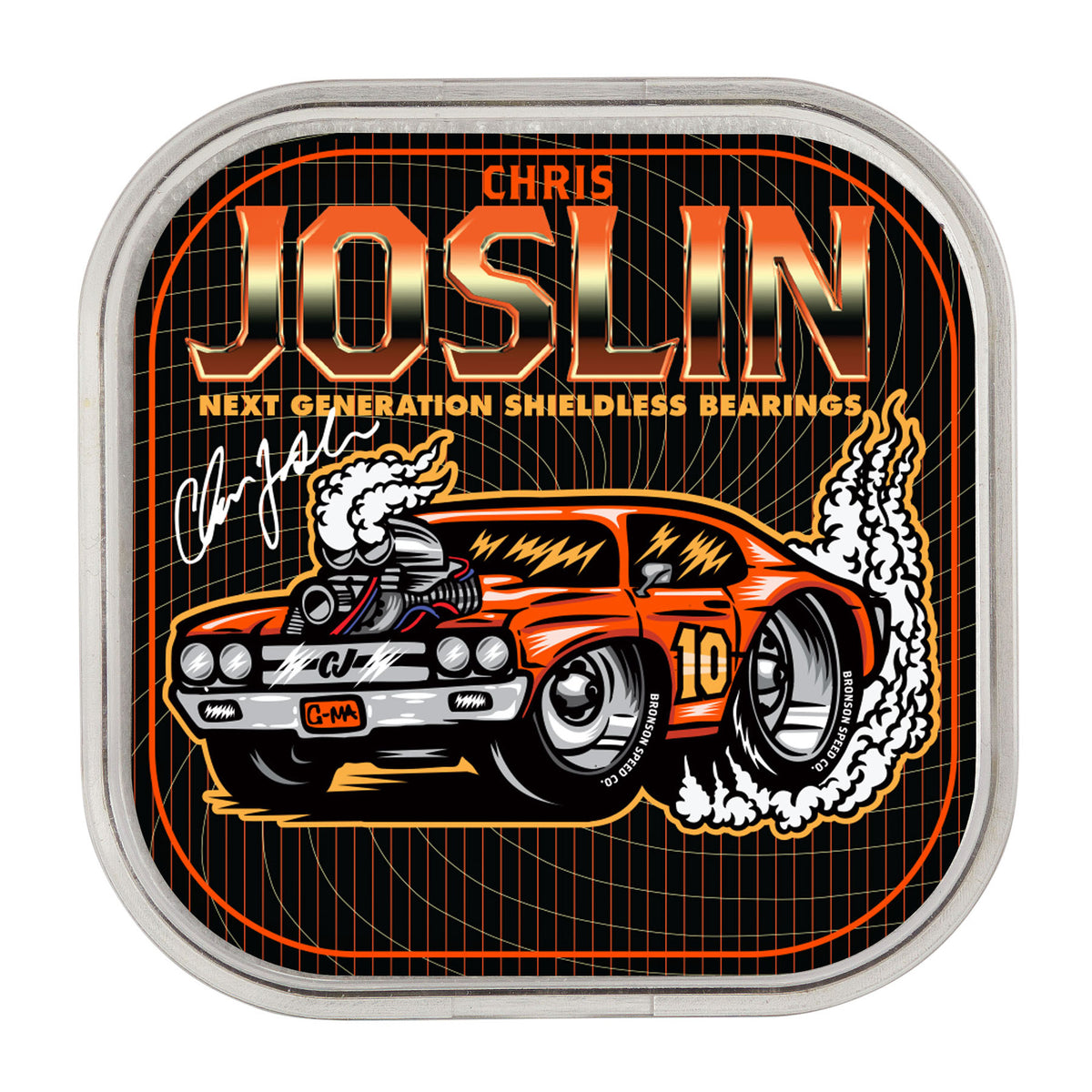 Bronson Speed Co. Chris Joslin Pro 6-Ball Raw Skateboard Bearings