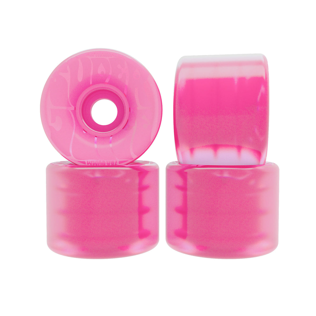 OJ Super Juice 60mm 78a Bubble Gum Transparent Pink Skateboard Wheels