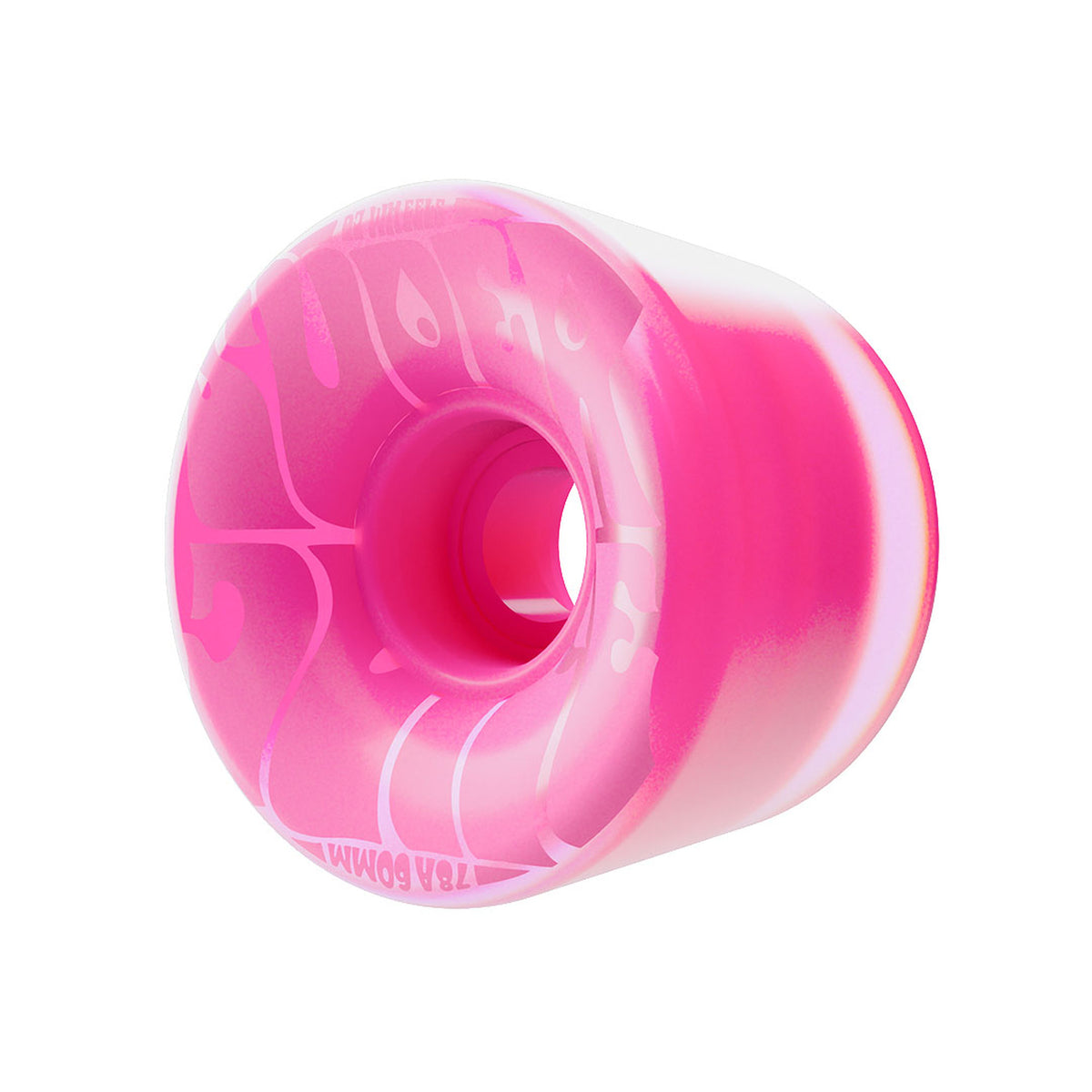 OJ Super Juice 60mm 78a Bubble Gum Transparent Pink Skateboard Wheels