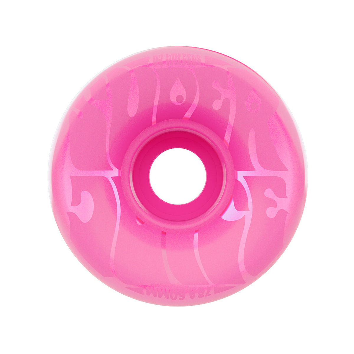 OJ Super Juice 60mm 78a Bubble Gum Transparent Pink Skateboard Wheels