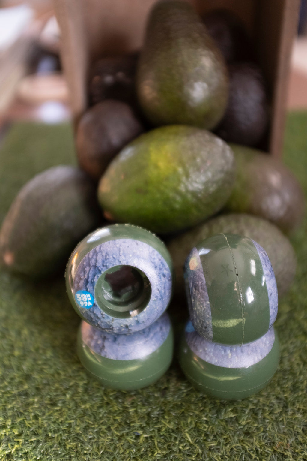 OJ Avocado Lil Doodies 58mm 99a OJ Green Skateboard Wheels
