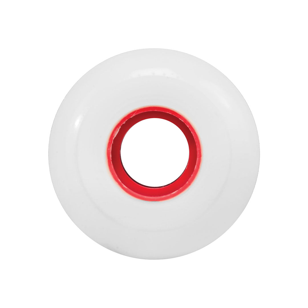 Ricta Clouds 57mm 86a White Red Skateboard Wheels
